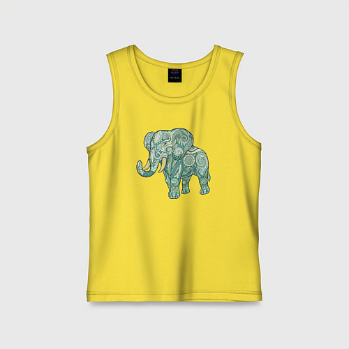 Детская майка Magic elephant / Желтый – фото 1