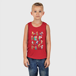 Майка детская хлопок Все могу - всё умею, цвет: красный — фото 2