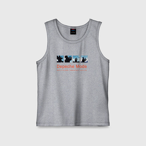 Детская майка Depeche Mode - World In My Eyes Single / Меланж – фото 1