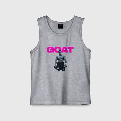 Детская майка Майк Тайсон - Величайший всех времен / Меланж – фото 1