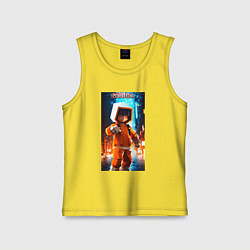 Детская майка Roblox orange man