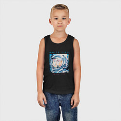 Майка детская хлопок White Lies - Big TV, цвет: черный — фото 2