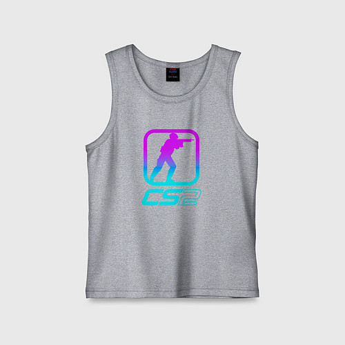 Детская майка КС 2 неоновый / Меланж – фото 1