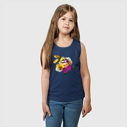 Майка детская хлопок Варио, цвет: тёмно-синий — фото 2