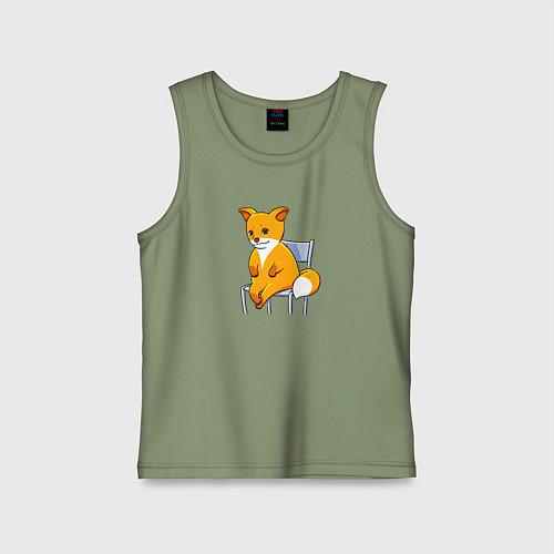 Детская майка Лиса из мема / Авокадо – фото 1