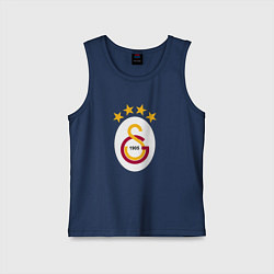 Майка детская хлопок Galatasaray fc sport, цвет: тёмно-синий