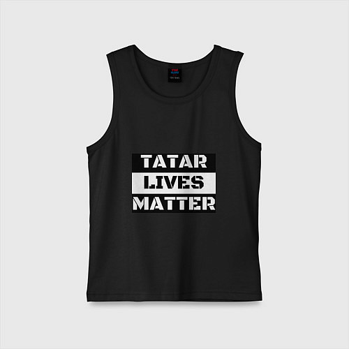 Детская майка Tatar lives matter / Черный – фото 1