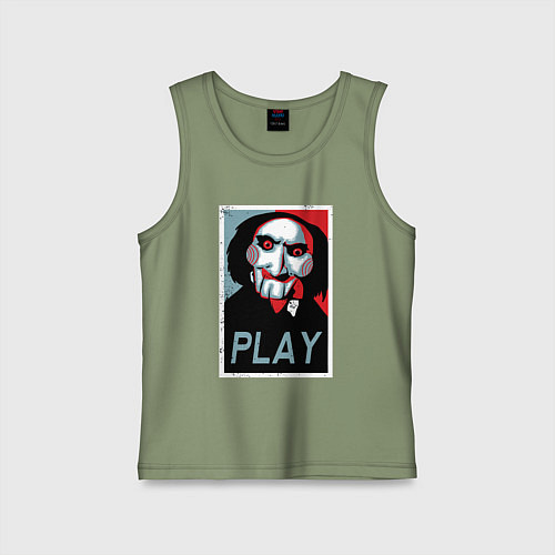 Детская майка Play saw / Авокадо – фото 1