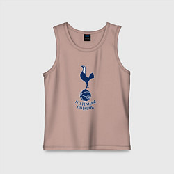 Майка детская хлопок Tottenham Hotspur fc sport, цвет: пыльно-розовый