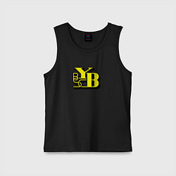 Майка детская хлопок Young Boys sport fc, цвет: черный