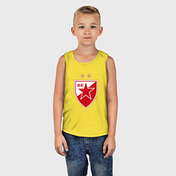 Майка детская хлопок Црвена звезда сербия, цвет: желтый — фото 2