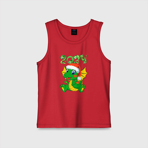 Детская майка Дракончик 20204 / Красный – фото 1