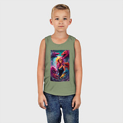 Майка детская хлопок Ведьма среди оборотней - нейросеть, цвет: авокадо — фото 2