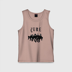 Майка детская хлопок The Cure - A Band, цвет: пыльно-розовый