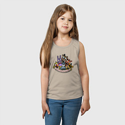 Майка детская хлопок Команда ФНАФ, цвет: миндальный — фото 2