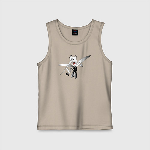 Детская майка Напуганный-комар / Миндальный – фото 1