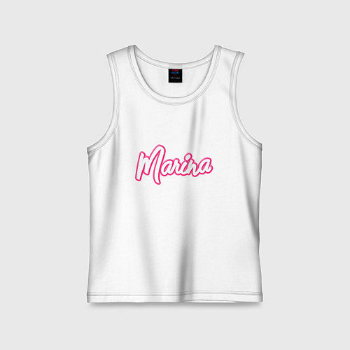 Детская майка Марина в стиле барби / Белый – фото 1