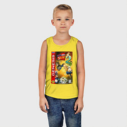 Майка детская хлопок Earth worm jim 2 cover, цвет: желтый — фото 2