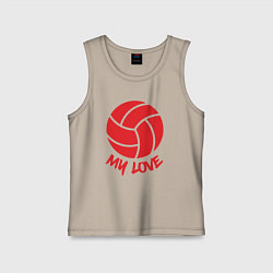 Детская майка Volleyball my love