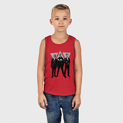 Майка детская хлопок Depeche Mode - Delta Machine DM tour, цвет: красный — фото 2