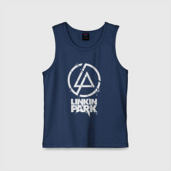 Майка детская хлопок Linkin Park - white, цвет: тёмно-синий