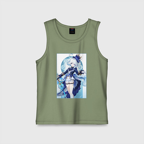 Детская майка Фурина - Геншин импакт / Авокадо – фото 1