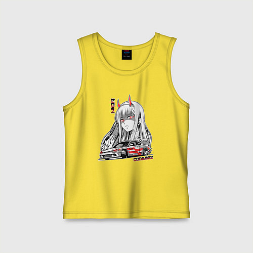 Детская майка Nissan Silvia S15 Drift Zero Two / Желтый – фото 1