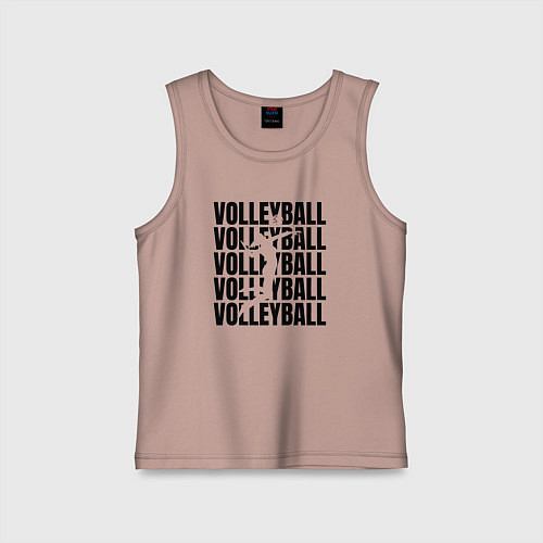 Детская майка Life volley / Пыльно-розовый – фото 1