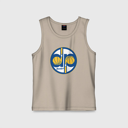 Детская майка Warriors hoop kid / Миндальный – фото 1