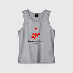 Майка детская хлопок Depeche Mode - Violator album logo, цвет: меланж