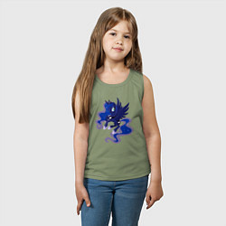 Майка детская хлопок Принцесса Луна из My Little Pony в кино, цвет: авокадо — фото 2