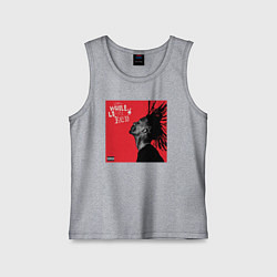 Майка детская хлопок Wlole lotta, цвет: меланж