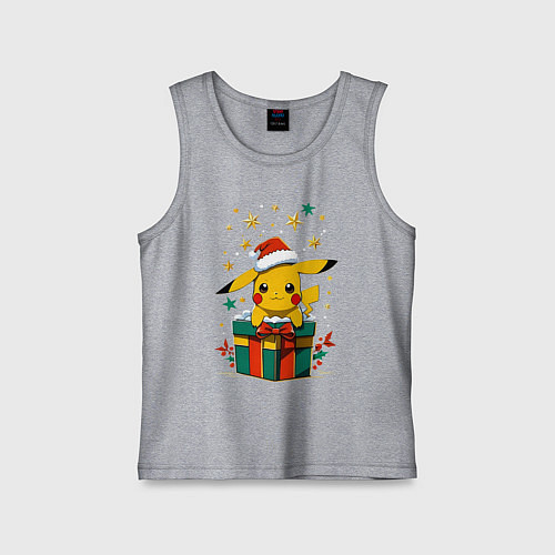 Детская майка Новогодний пика-пика / Меланж – фото 1