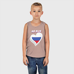 Майка детская хлопок 46 регион Курская область, цвет: пыльно-розовый — фото 2