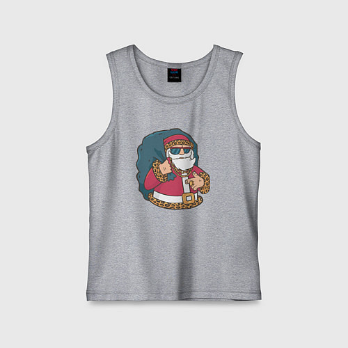 Детская майка Santa gangster / Меланж – фото 1