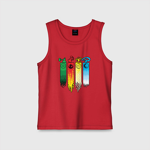 Детская майка Аватар стихии / Красный – фото 1