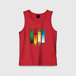 Майка детская хлопок Аватар стихии, цвет: красный