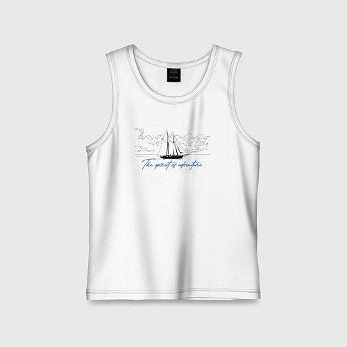 Детская майка Дух приключений / Белый – фото 1