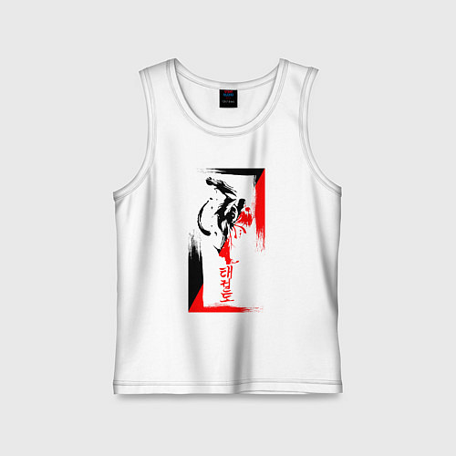 Детская майка Боевые искуства black and red / Белый – фото 1