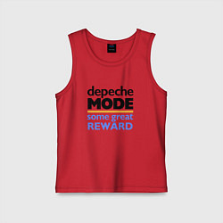 Майка детская хлопок Depeche Mode - Some Great Reward, цвет: красный