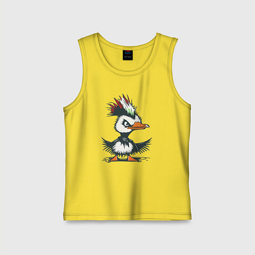 Детская майка Гусь панк / Желтый – фото 1