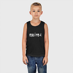 Майка детская хлопок Depeche Mode - Exciter logo, цвет: черный — фото 2