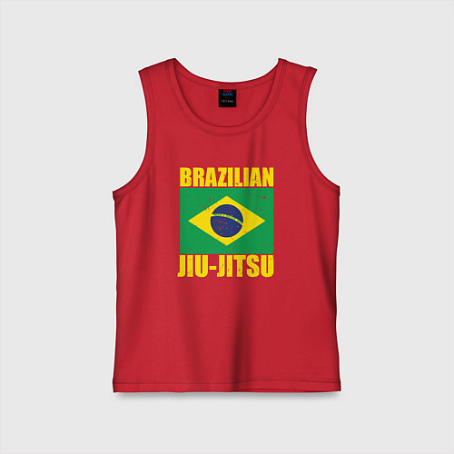 Детская майка Brazilian jiu-jitsu / Красный – фото 1
