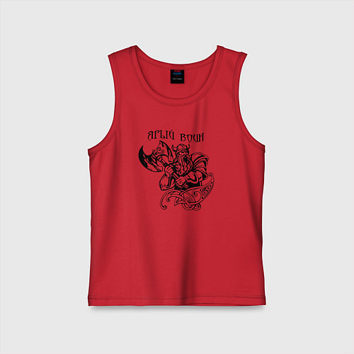 Детская майка Ярый воин / Красный – фото 1