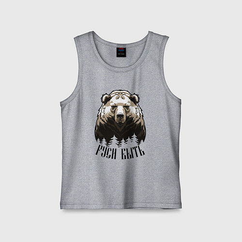 Детская майка Руси быть / Меланж – фото 1