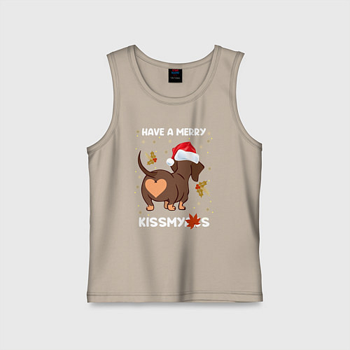 Детская майка Веселого поцелуя малышка / Миндальный – фото 1