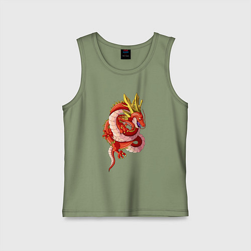 Детская майка Кровавый дракон / Авокадо – фото 1