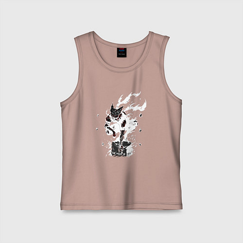 Детская майка Гароу на камне / Пыльно-розовый – фото 1