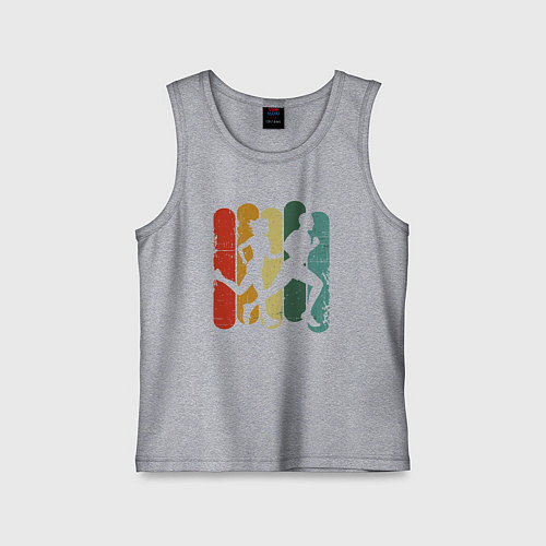 Детская майка Бегуны / Меланж – фото 1