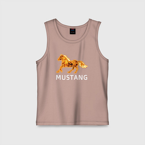 Детская майка Mustang firely art / Пыльно-розовый – фото 1